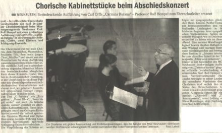 Carmina Burana Presseecho / Esslinger Zeitung