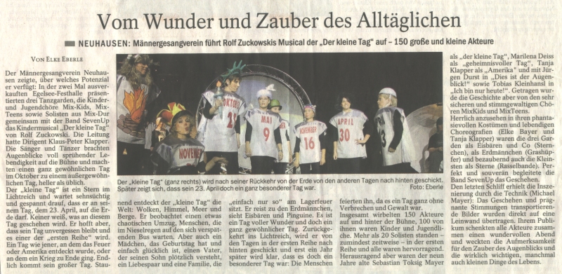 Kleiner Tag Presseecho / Esslinger Zeitung