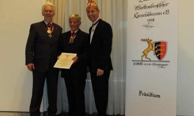Hans Jaudas erhält den “Hirsch am Goldenen Vlies”