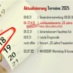 Termine 2021: MixDur-Jubiläumskonzerte abgesagt