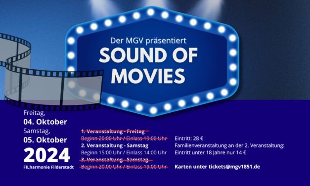 Der MGV Neuhausen präsentiert: Sound of Movies