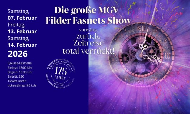 ZEITREISE   Die große MGV-Filder Fasnet Show 2026